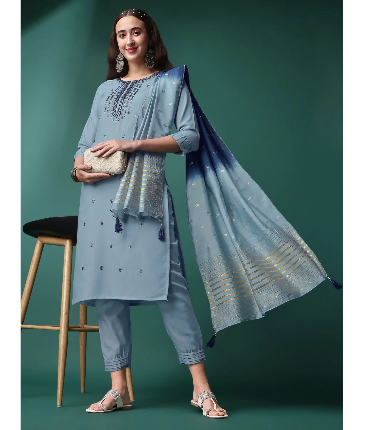 Индийский Rayon Kurti для женщин низкая цена этническая одежда оптовая продажа Женский этнический индийский Kurta Dupatta набор от экспорта