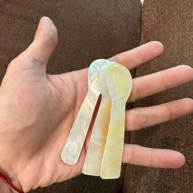 Cheap Price Mother of Pearl Caviar Spoons Natural Elegant Non-Toxic Utensil Sophisticated Dining Perfect Gourmet Gifts