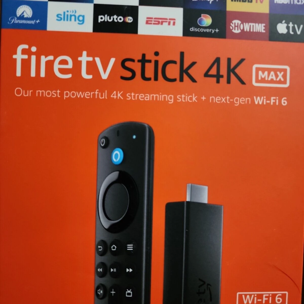 New Original Fire TV Stick 4K Max streaming device, Wi-Fi 6, Alexas Voice Remote (includes TV controls) Ready for ship