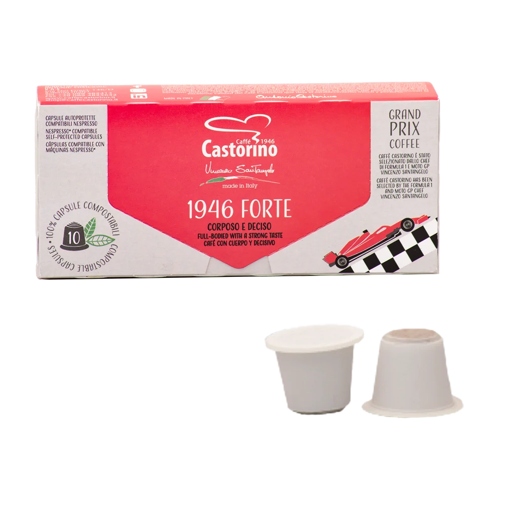 Grand prix coffee 10 pc Box 100% COMPOSTABLE NESPRESSO Compatible Capsules Italian coffee for HORECA and Home