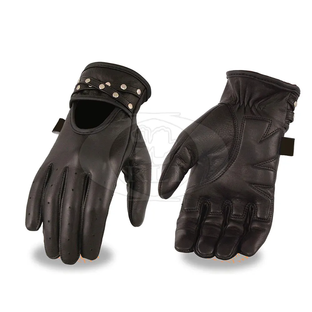 Custom Made Leather Driving Gloves Printed Logo Genuine Leather Driving Gloves
