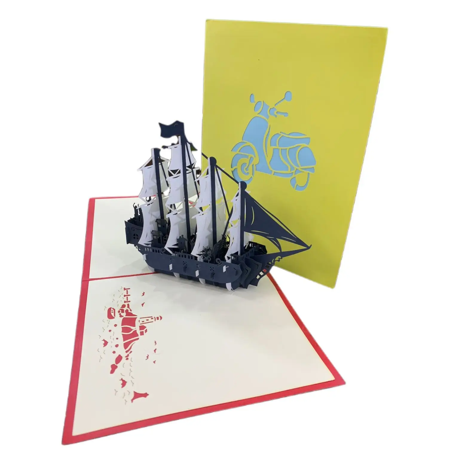 Custom Printing 3D Pop Up Birthday Cake Design Boy Girl Happy Birthday Greeting Cards Invitation Card Pop Up Gift card