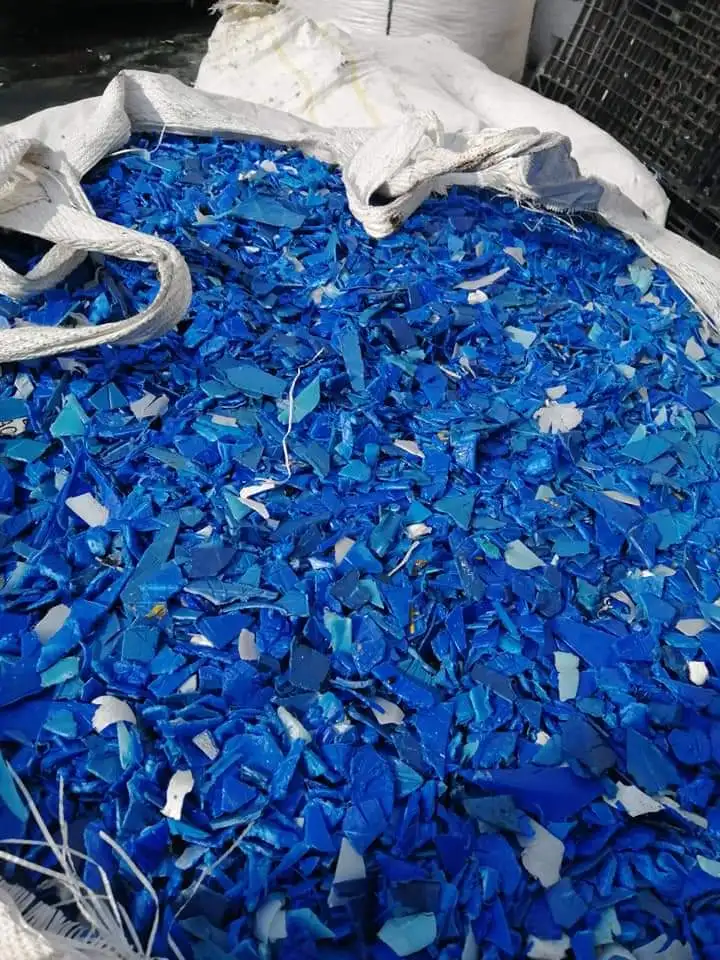 Top Grade HDPE blue drum plastic scraps for sale