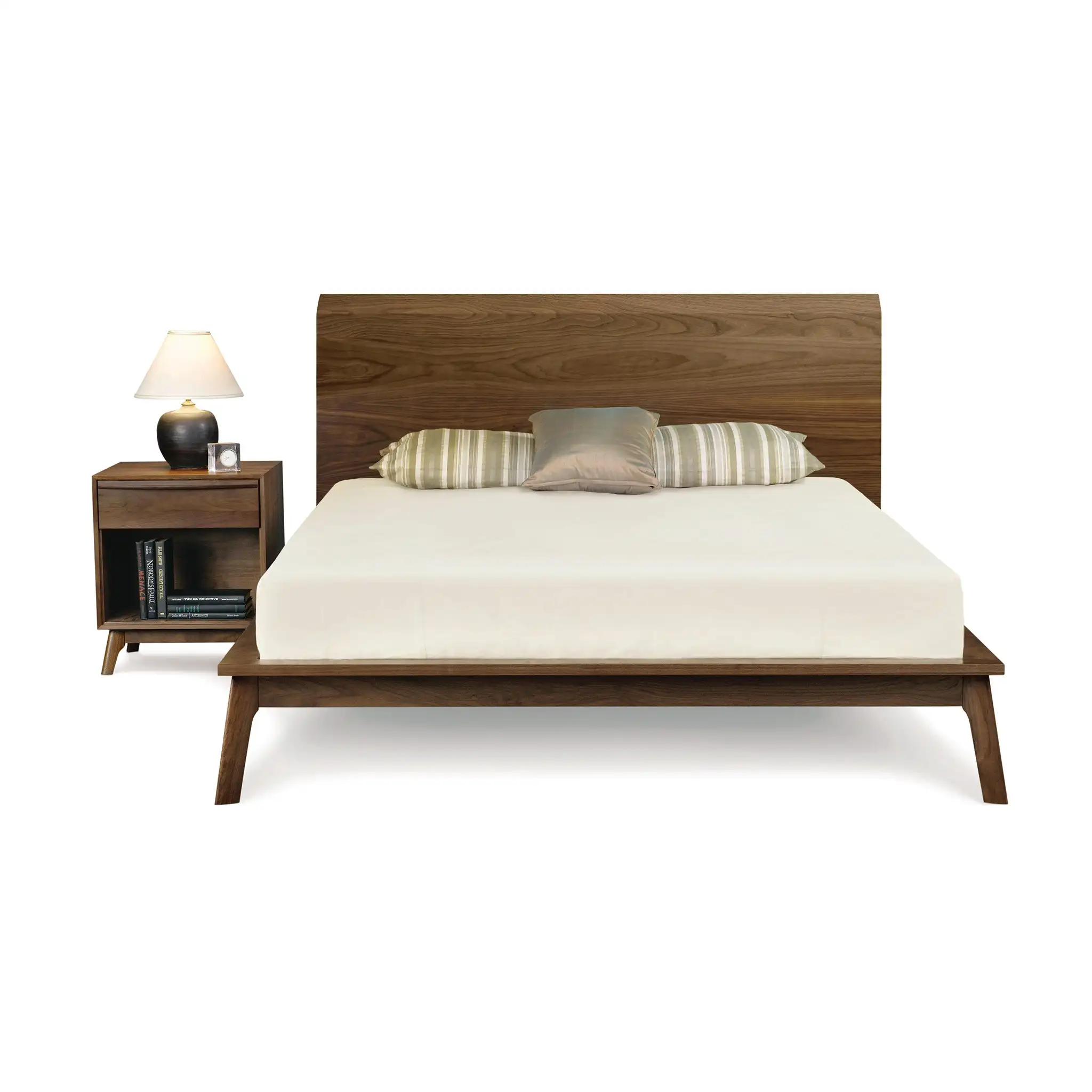 Luxury Mid-Century Platform Bed from Vietnam: Premium Bedroom Furniture for Discerning Buyers