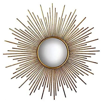 High Quality Elegant Luxury Material Framed Makeup Mirror Decorative Wall Mounted Mirror Wholesale Metal Wall Mirror