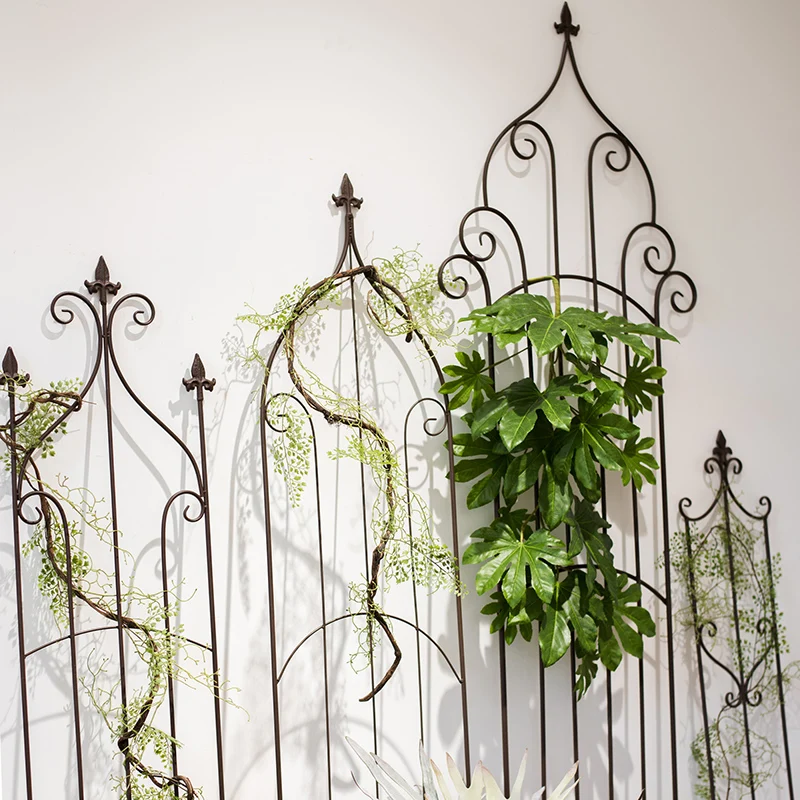 Climbing Plant Rustproof Iron Potted Vines Flower Patio Metal Lattices Garden Trellis