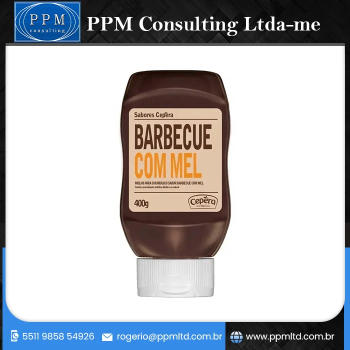 Custom Made Brazilian Manufacturer Hot Sell High Quality for Daily Cooking Barbecue Sauce with Honey 400g