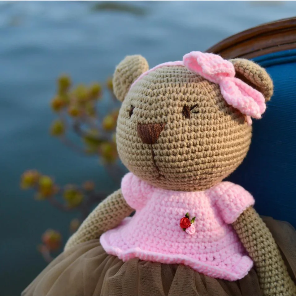 Handmade Amigurumi Stuffed Toy Knit Crochet Doll For Girls & Boys Baby Toddler Child Stuffed Animals OEM Made In Vietnam
