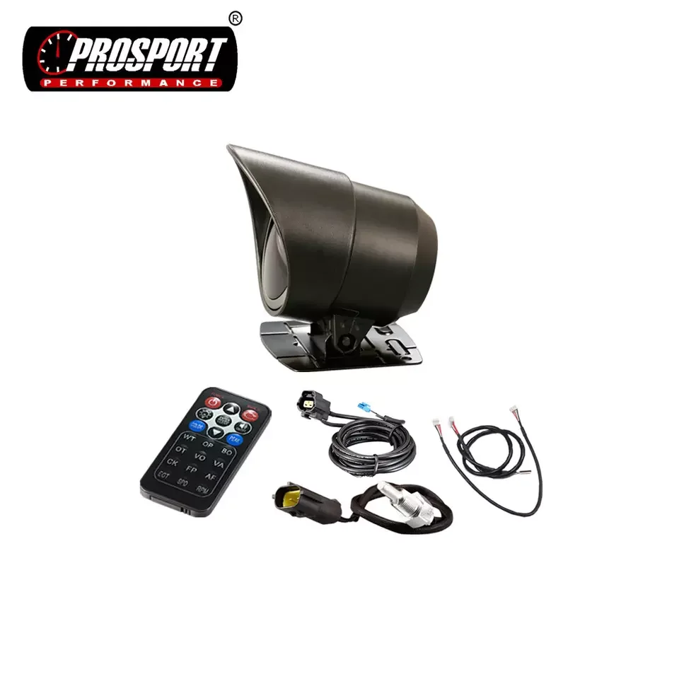 60 мм воды температура охлаждающей жидкости Датчик 12V красным кольцом Швейцарский шаговый двигатель автомобиля 3 вида цветов подсветки