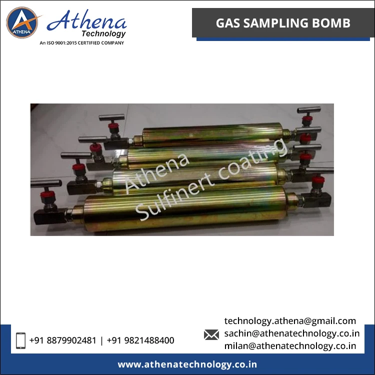 Automatic Grade 10-15 Inches Length Gas Sampling Bottles Bomb Chemical Laboratory Testing Equipment for Sale