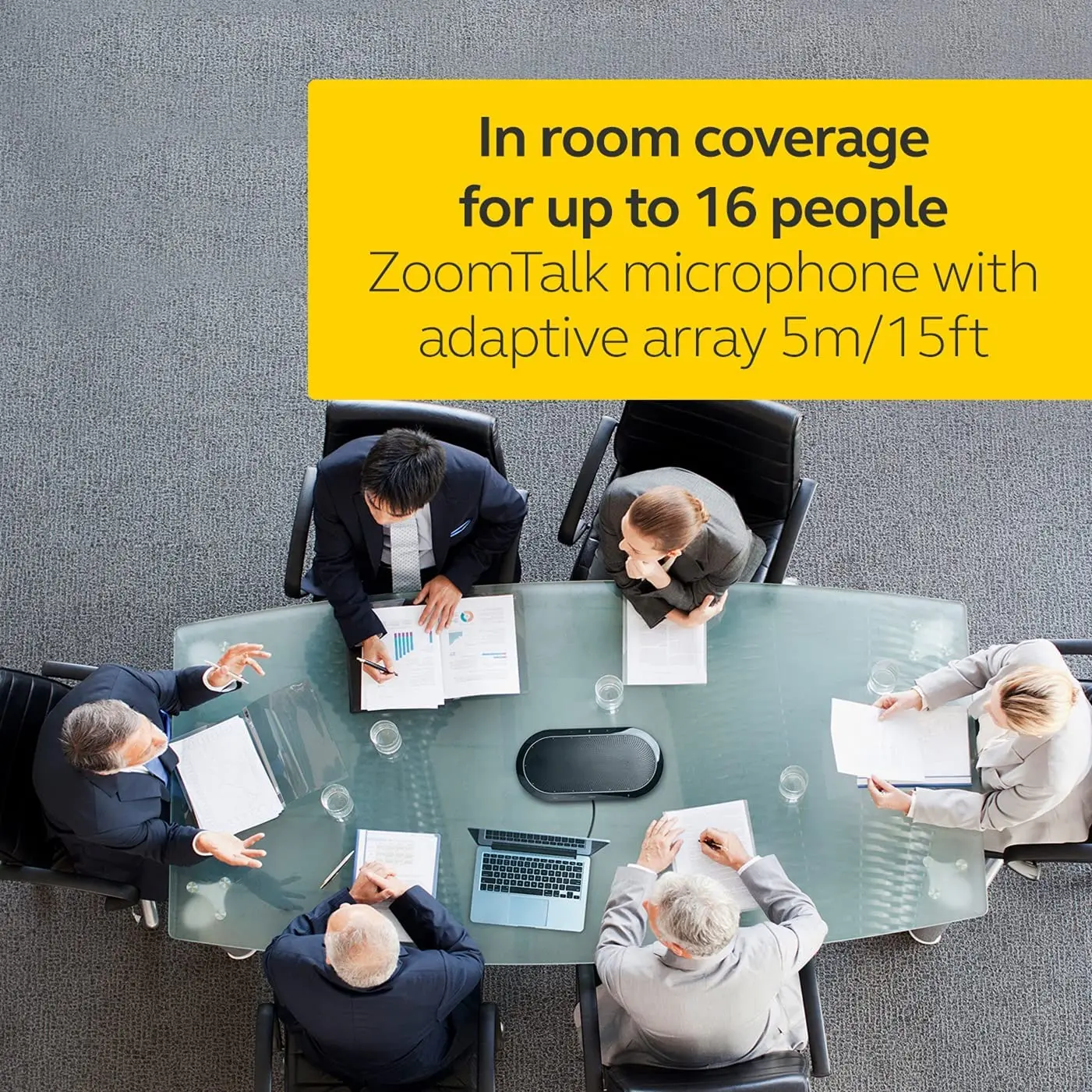 Jabra Speak 810 Conference Speakerphone wireless BT USB Microphone conference speakerphone