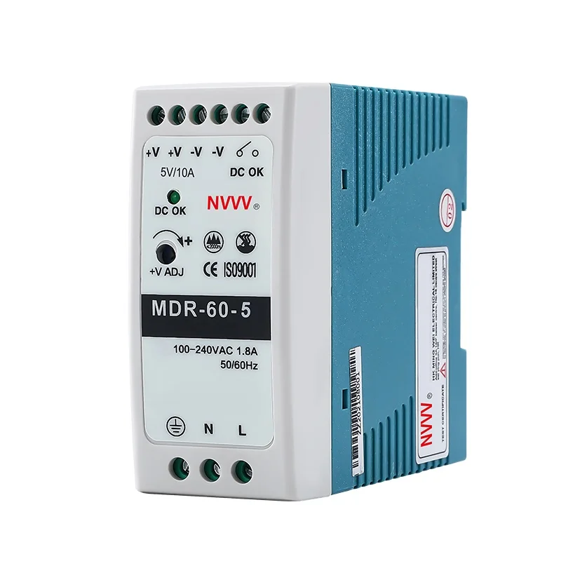 MDR 60W Switching power supply MDR series AC to DC Power 60W 5V  SMPS din rail MDR-60-5