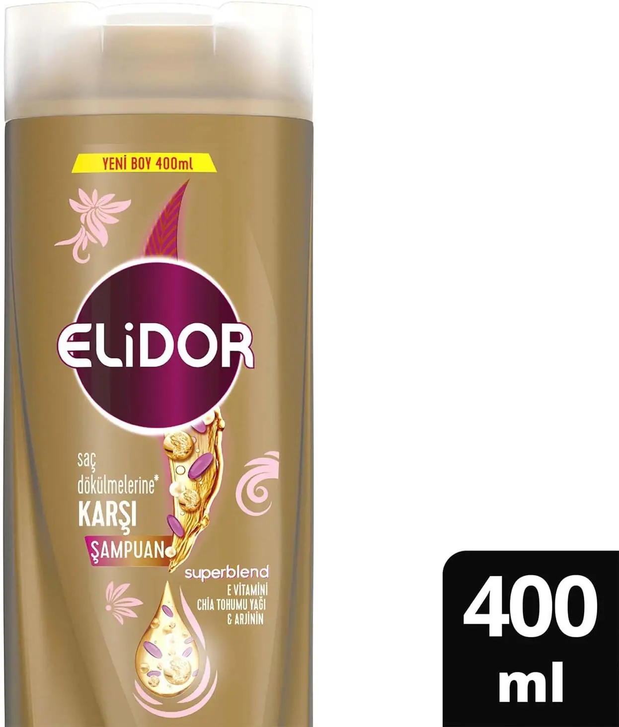 Elidor Superblend Hair Care Shampoo Instant Repair Care Vitamin C Keratin Ceramide 400 ml