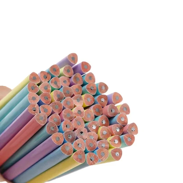 Лидер продаж на Amazon, карандаш цвета Макарон классического дизайна, деревянный карандаш HB с ластиком