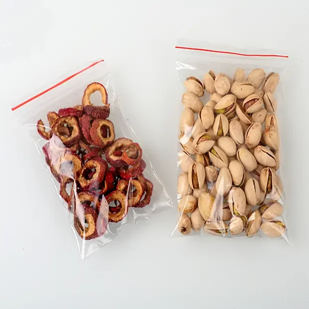 Manufacturing Wholesale Custom in Stock Reclosable clear Zipper Plastic Ziplock Bag