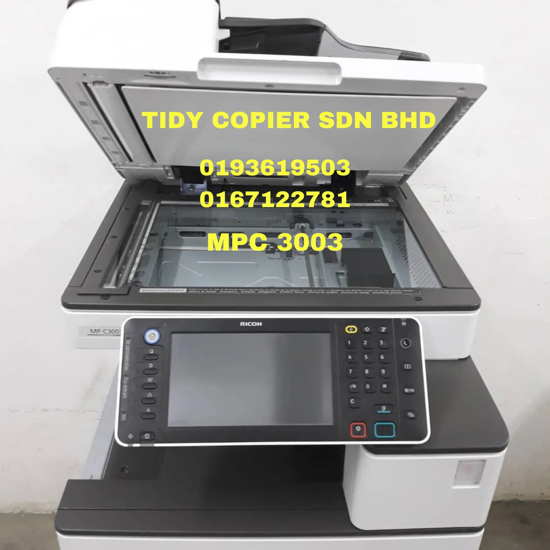 Цифровой копировальный аппарат Ricoh Mpc 3003-контактный номер + 60193619503