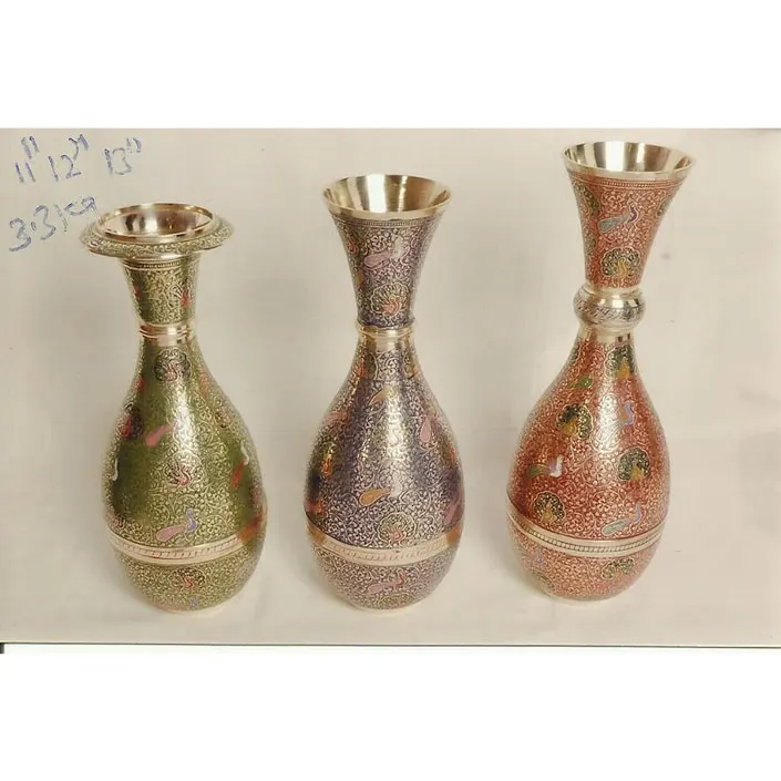 Hand Engraved Or Embossed Design Moroccan Flower Vase Nice Quality Hot Decorative Eco Friendly Wedding Decor vase