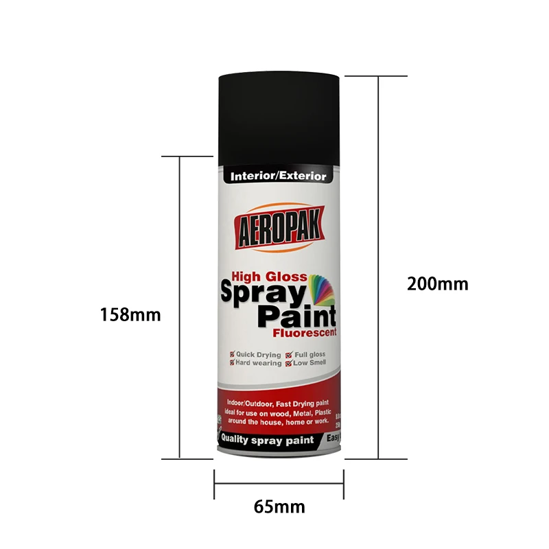 400ml Aeropak Quick Drying Good Coverage spray paints for coating