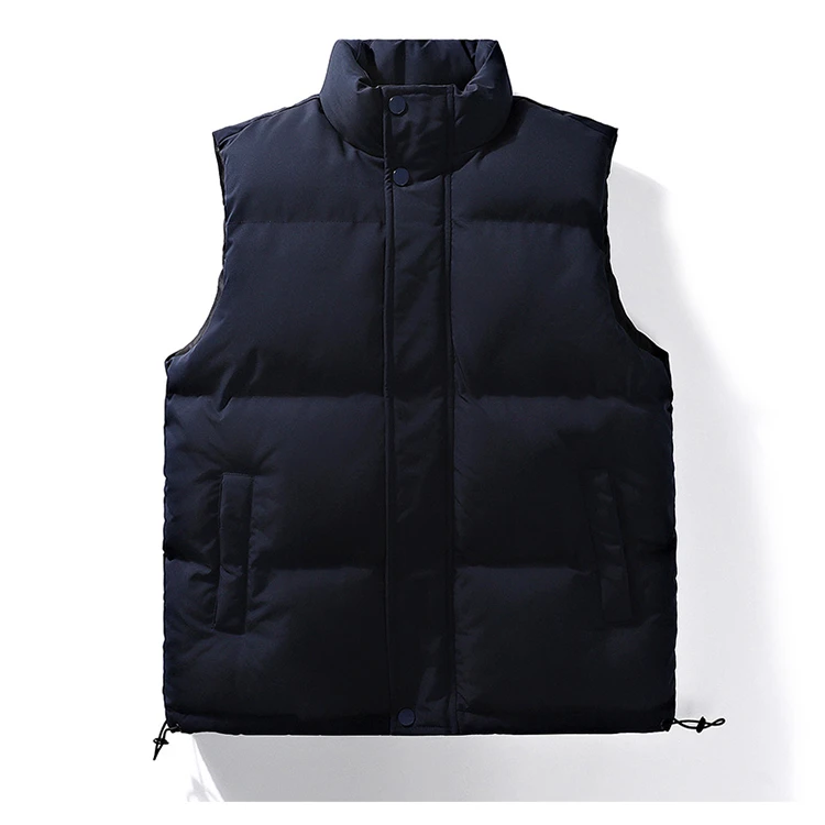 OEM Wholesale breathable Sleeveless Winter Outerwear Down Jackets Light Weight Men Quilted quick dry  Puffer Vest jacket for men