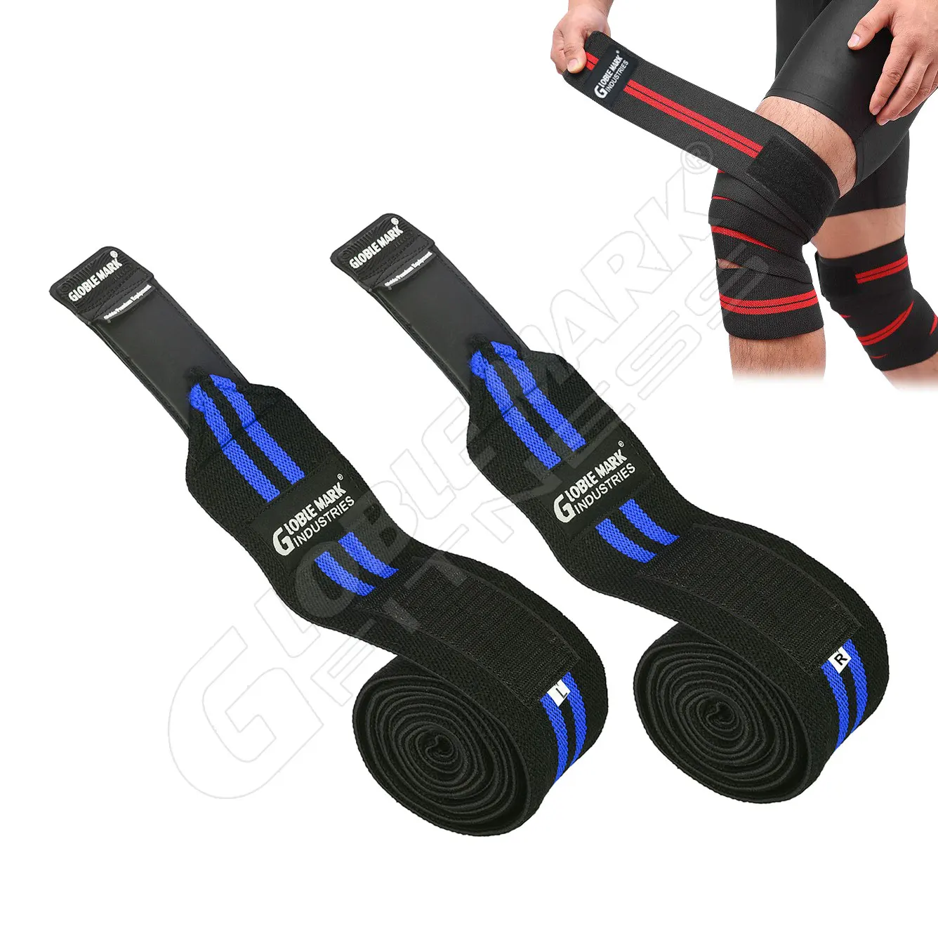 Powerlifting Knee Wraps Gym Training Bands Elastic Bandage Leg Compression Knee Support Straps Men Women Sports Elbow Knee Pads