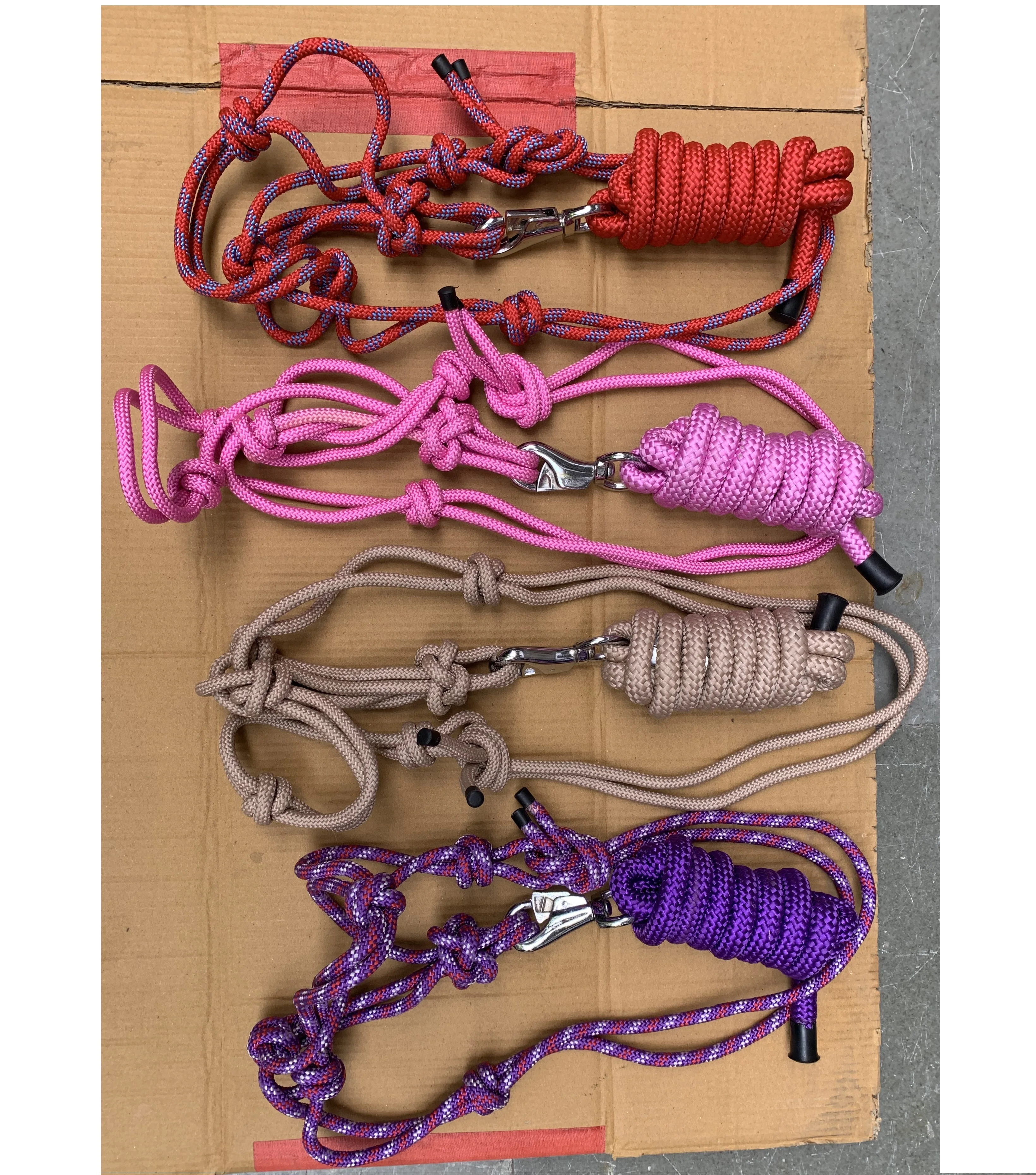 Best Quality PP Horse Riding/Training Lead Rope and Halter Set In Different Color Size Thickness With Strong Clip