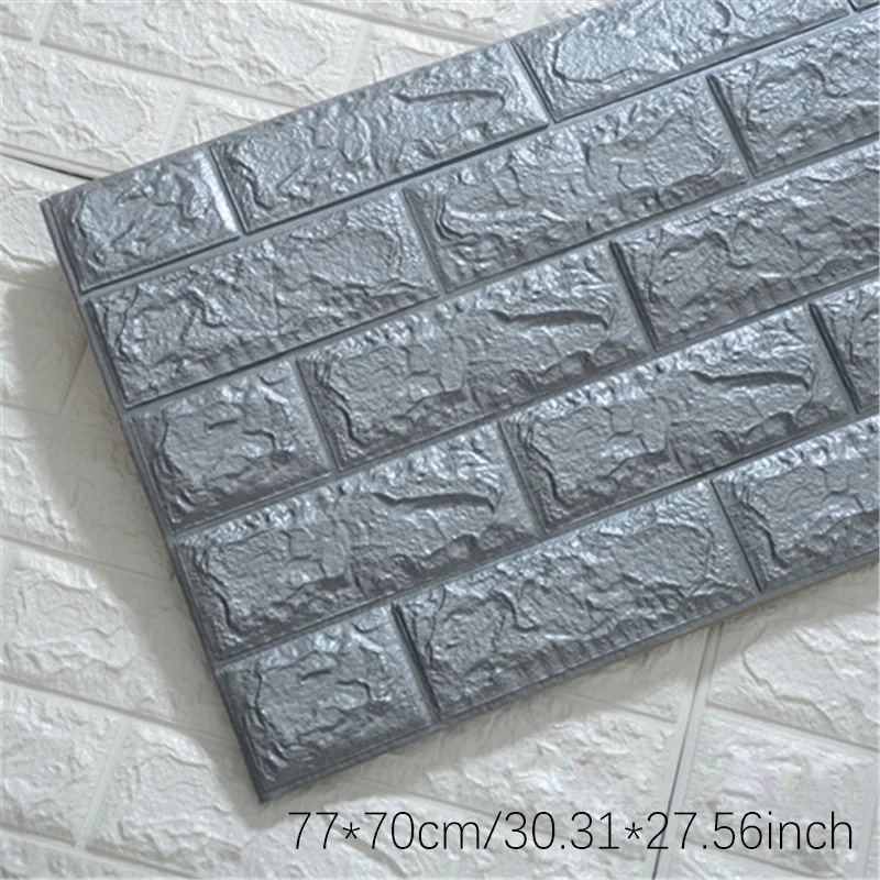 Factory Price PE Foam 3D Brick Design Home Decoration Wall Stickers