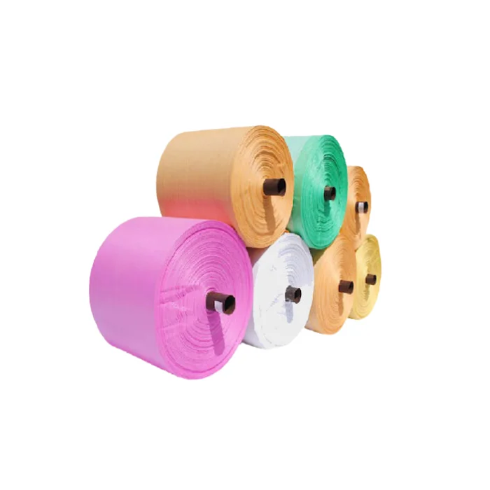 Tubular PP Woven Roll PP Woven Rolls 100% Virgin Polypropylene Bags Customized Fabric Rolls Colorful Fabric Made In India