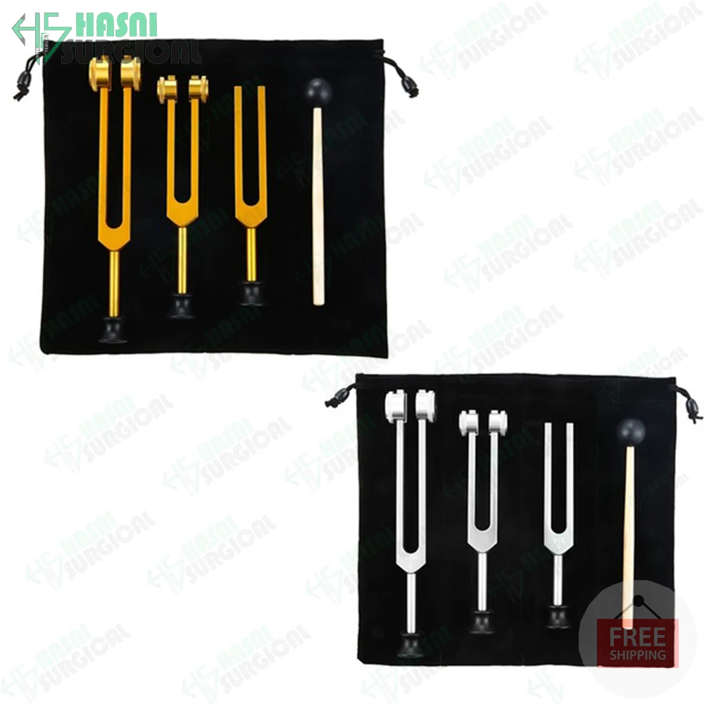 Aluminum alloy New tuning fork 128HZ 256HZ 512HZ 1024HZ 2048HZ Set of 7 ENT Chakra tuning forks