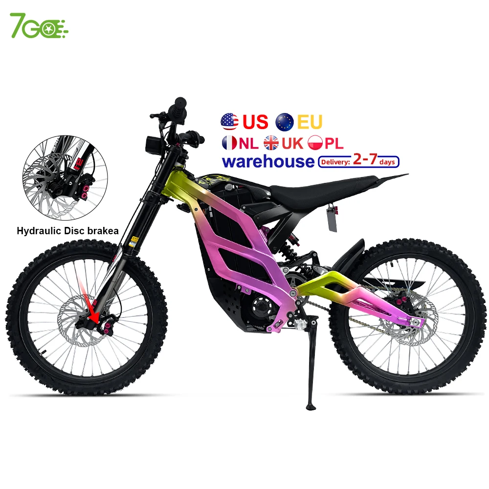 72v 35ah electric enduro motorcycle full suspension electric  e dirt bike 79bike off road 8000w edirt bike