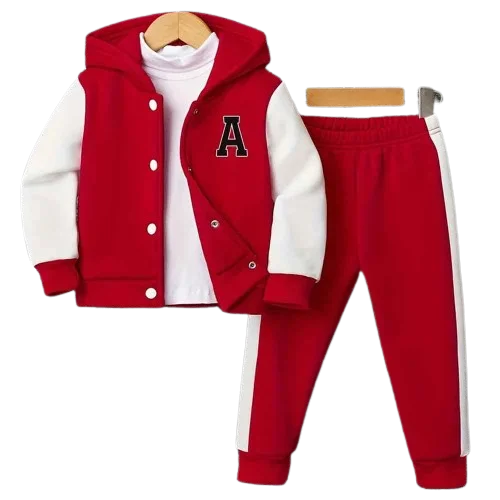 Winter Arrival Custom Comfortable Color Block Design With Hooded Tracksuit For Boy / 2025 Cotton Blend Casual Tracksuit For Boys