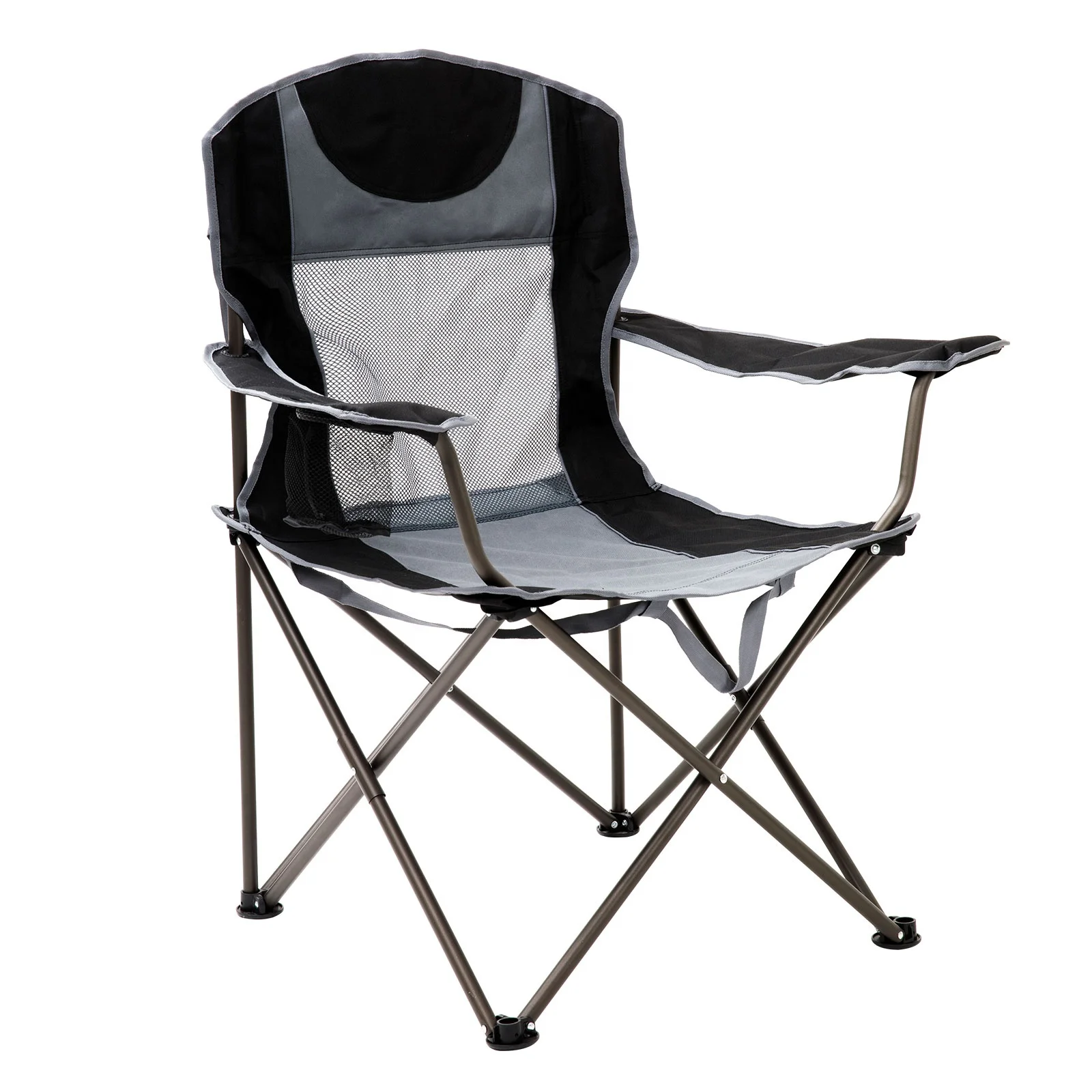 SunnyFeel Folding Oversized Camping Chair, Padded Portable Lawn Chair Heavy Duty 300 LBS, High Back with Cup Holder