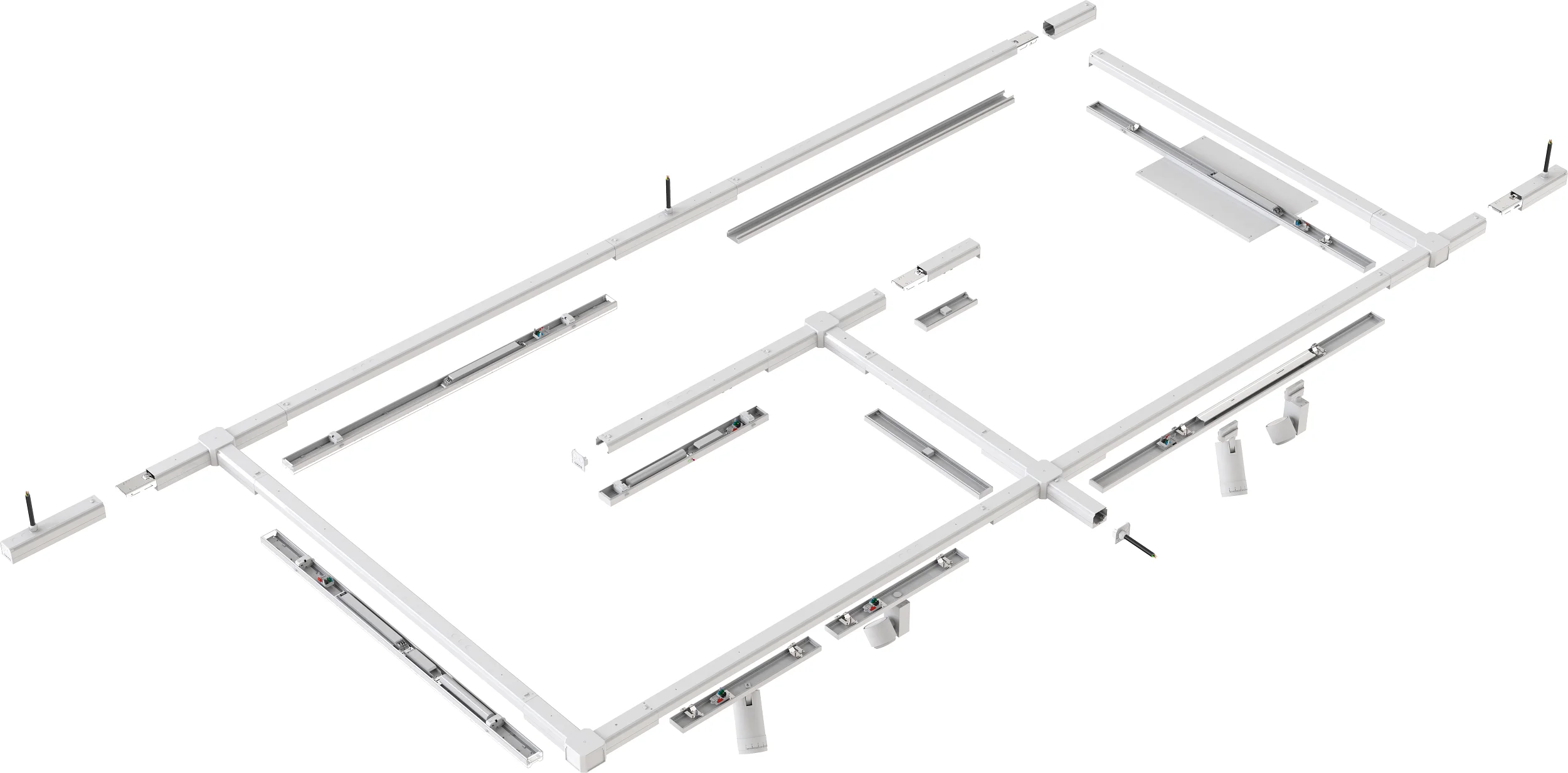 40W Self-contained Pre-wired Trunking for Retail Shop Malls LED Linear Trunking System