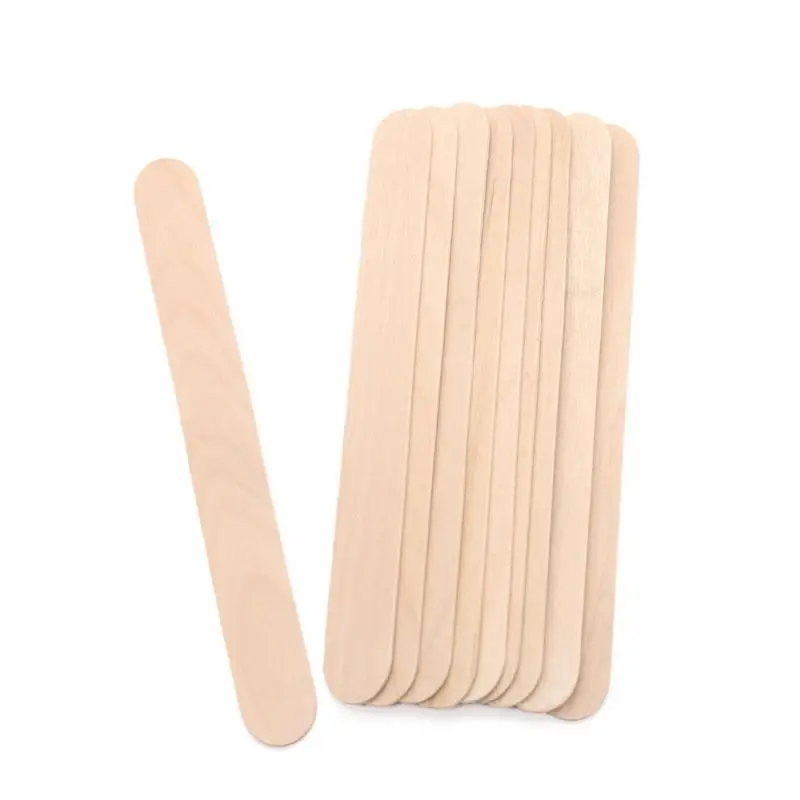 Factory stock  150mm  Adult Non-sterilized Wooden Tongue Depressor Dental Use On Sale