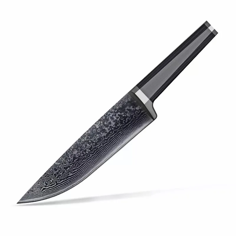 Professional Japanese Kitchen Chef Knife 8-Inch Damascus Steel with New Design Handmade Stainless Steel Handle