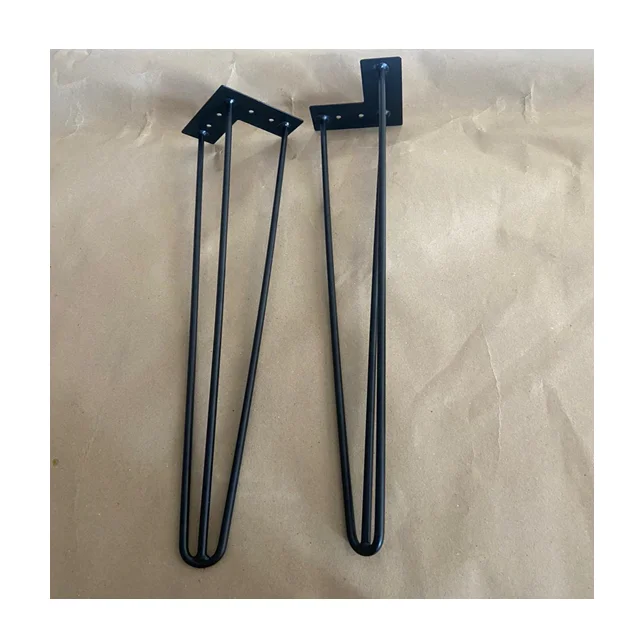 Quality Assured Hairpin Legs with Black Colored & Top Garde Metal Made Custom Size Available Hairpin Legs For Sale