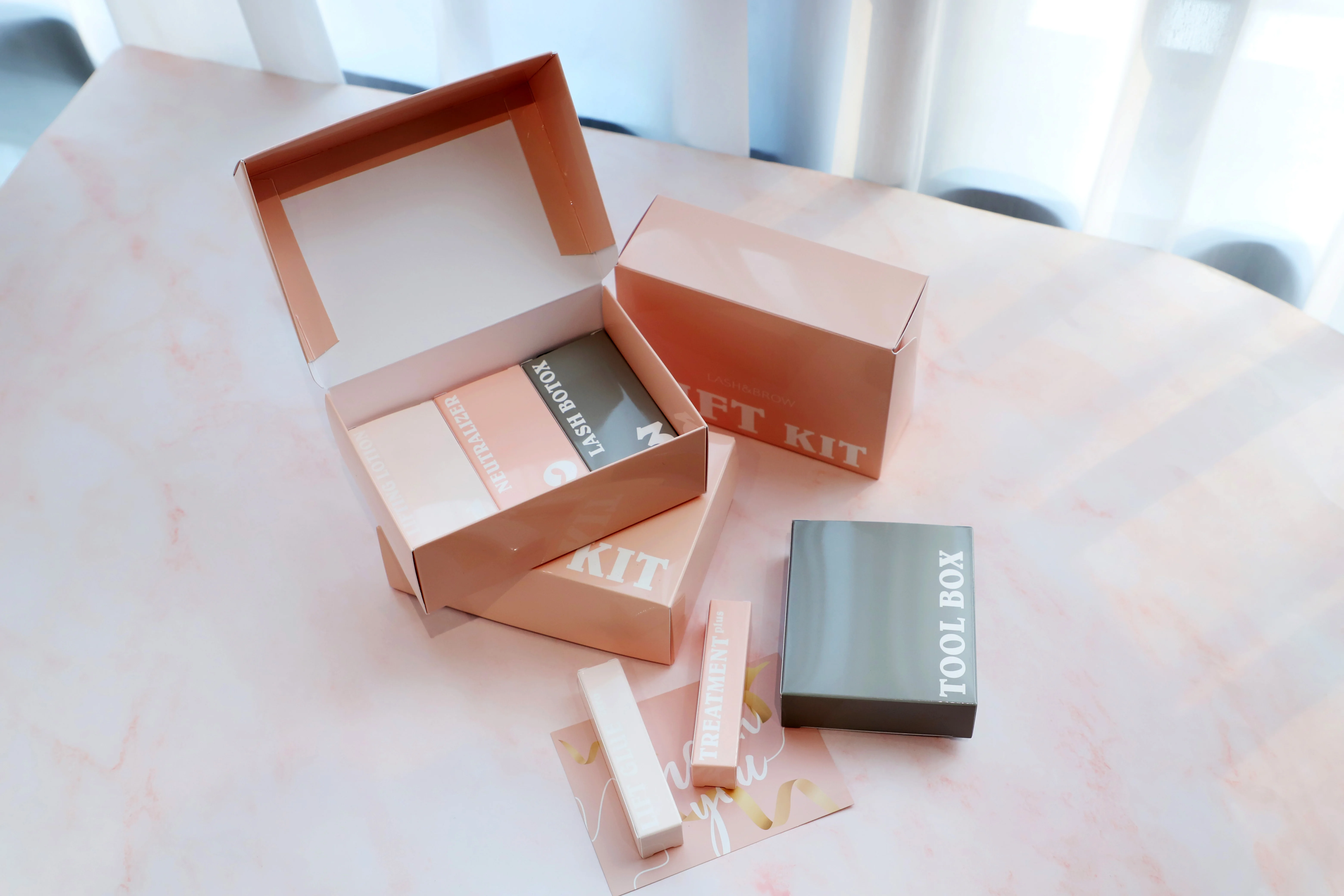 Lash & Brow lamination Lift kit included shea butter & protein various options for perm glue and pad OEM is available