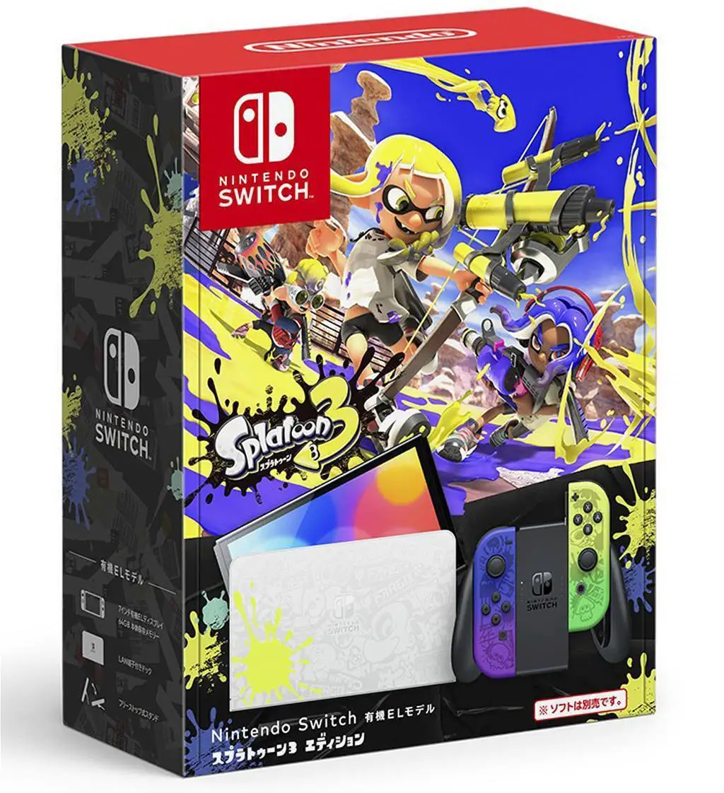 100% ORIGINAL Nintendos Switch - OLED with Special Edition Joy-Con With Complete Parts And Accessories