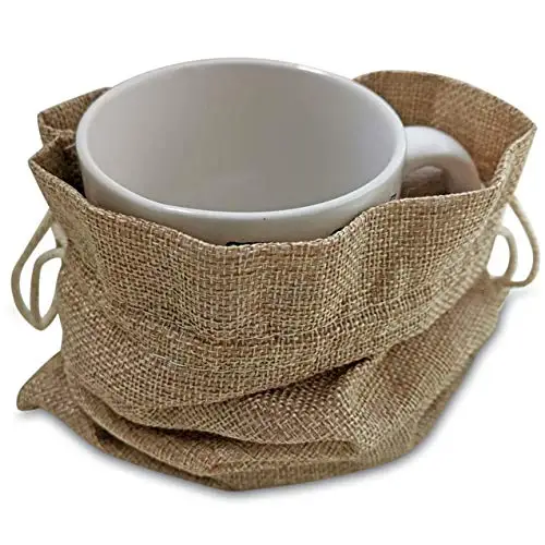 100% Jute Bag Manufacture Fashion Stylish Printed Promotion Jute Bag Shopping Jute Cookies Bag for Customized Sale