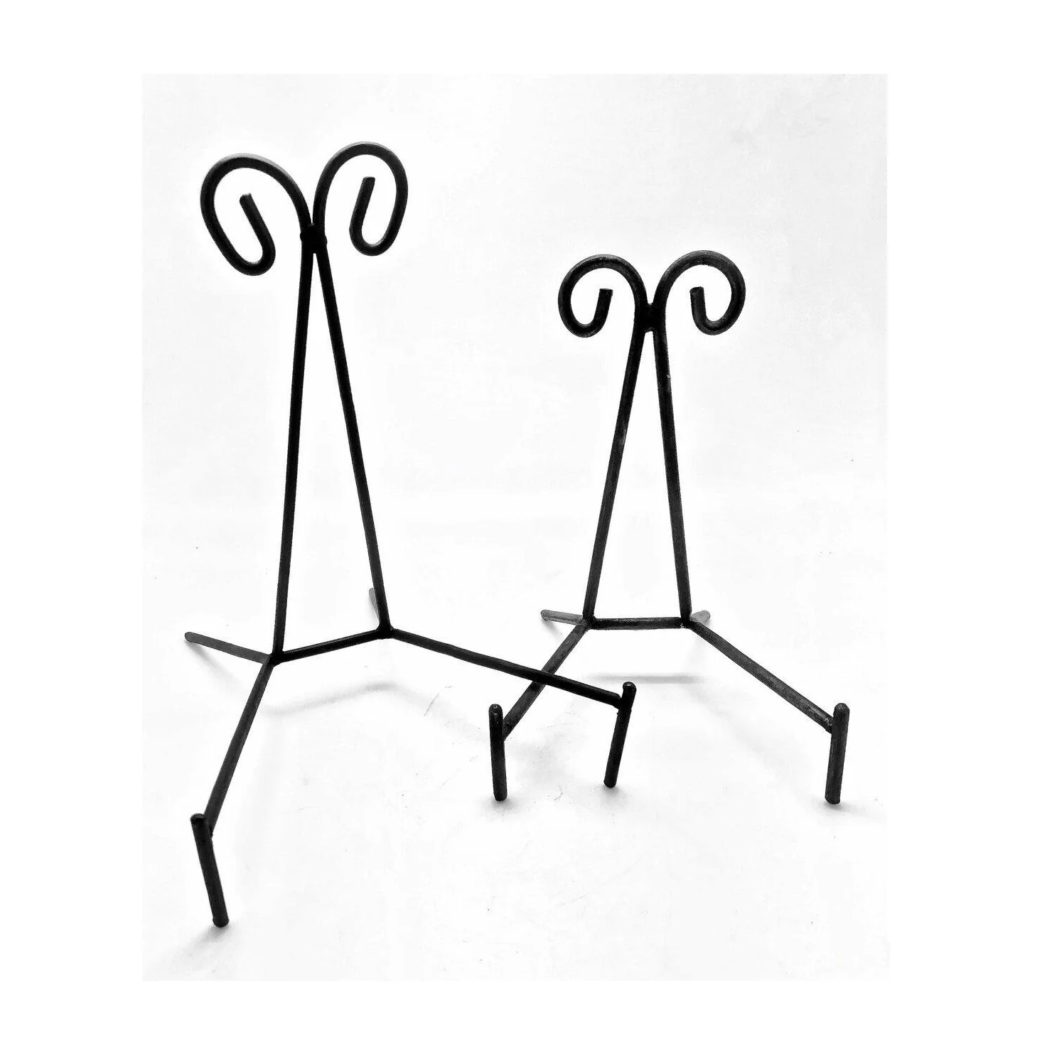 Wholesale Supplier SET OF 2 Metal Easel Painting Stand Free Standing Black Metal Sketch Stand Indoor & Outdoor Use for Painting