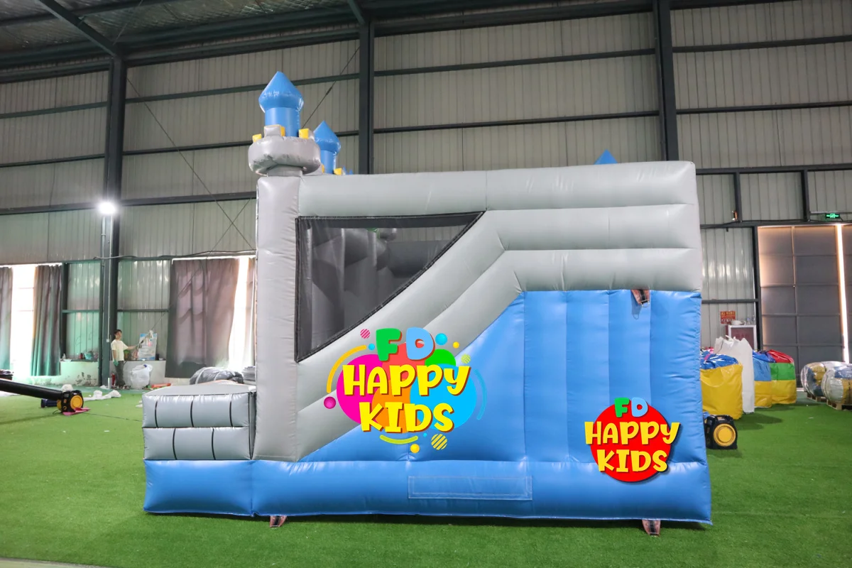 Custom theme Commercial Dino/jungle/Jurassic bounce obstacle  Fun city bouncy castle combo  for sale/Multiplayer gamefor kids