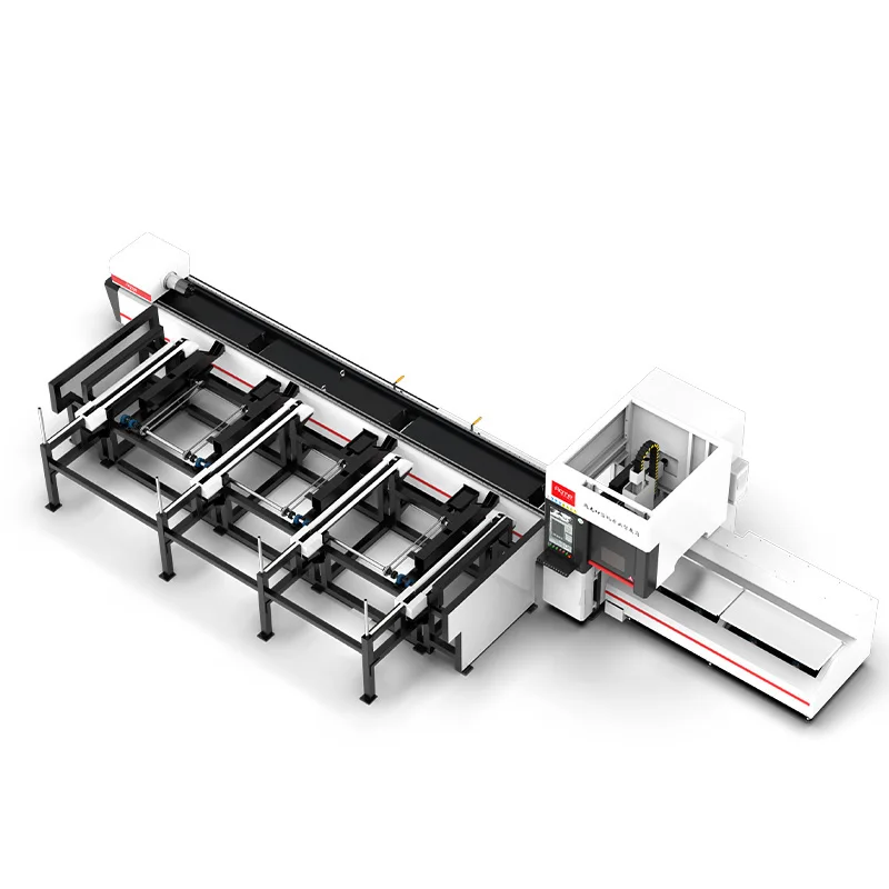 3000W 4000W 6000W 8000W Auto Feeding Tube Metal Laser Cutting Machine For Carbon Steel Tube Price