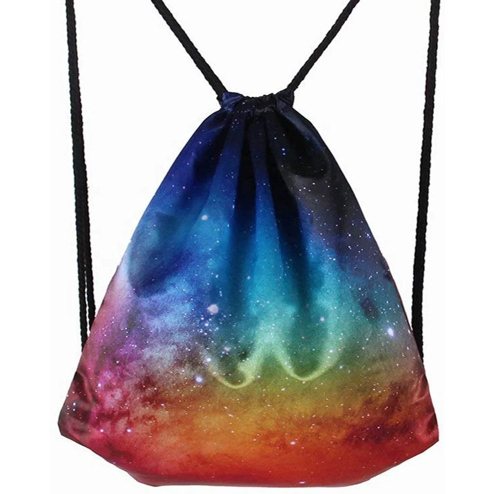 To accept custom print price suppliers 210D polyester drawstring bag