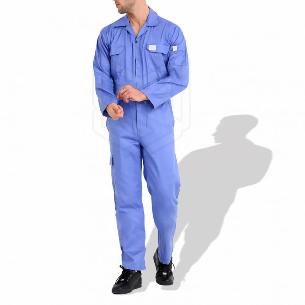 2023 Men 100% Cotton Safety Work Coverall With Reflective Stripes Working Clothes Workwear Suit