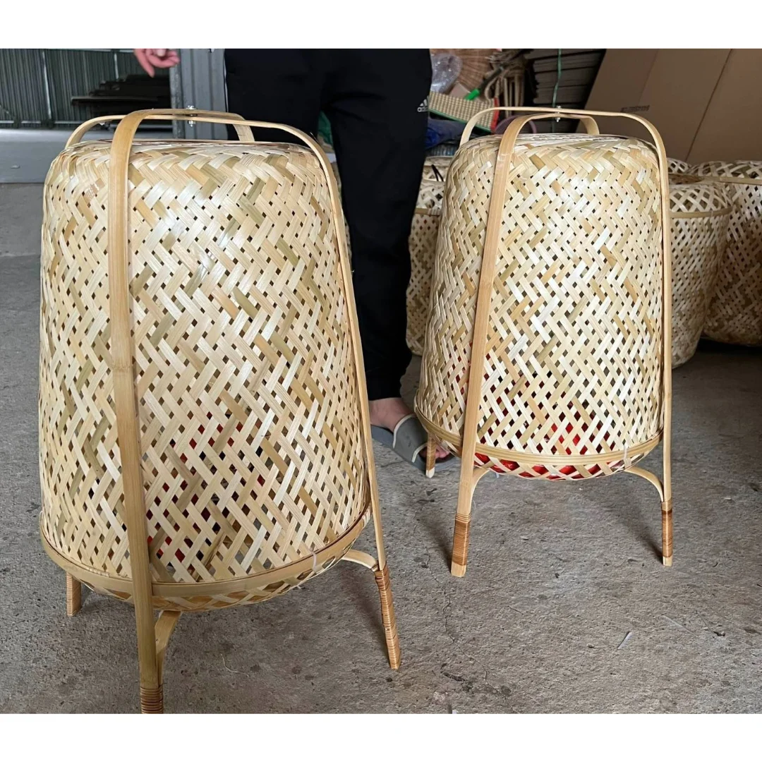 Handicraft Bamboo Rattan Hanging Lamp crafted from Natural Bamboo from Vietnam Manufacturer