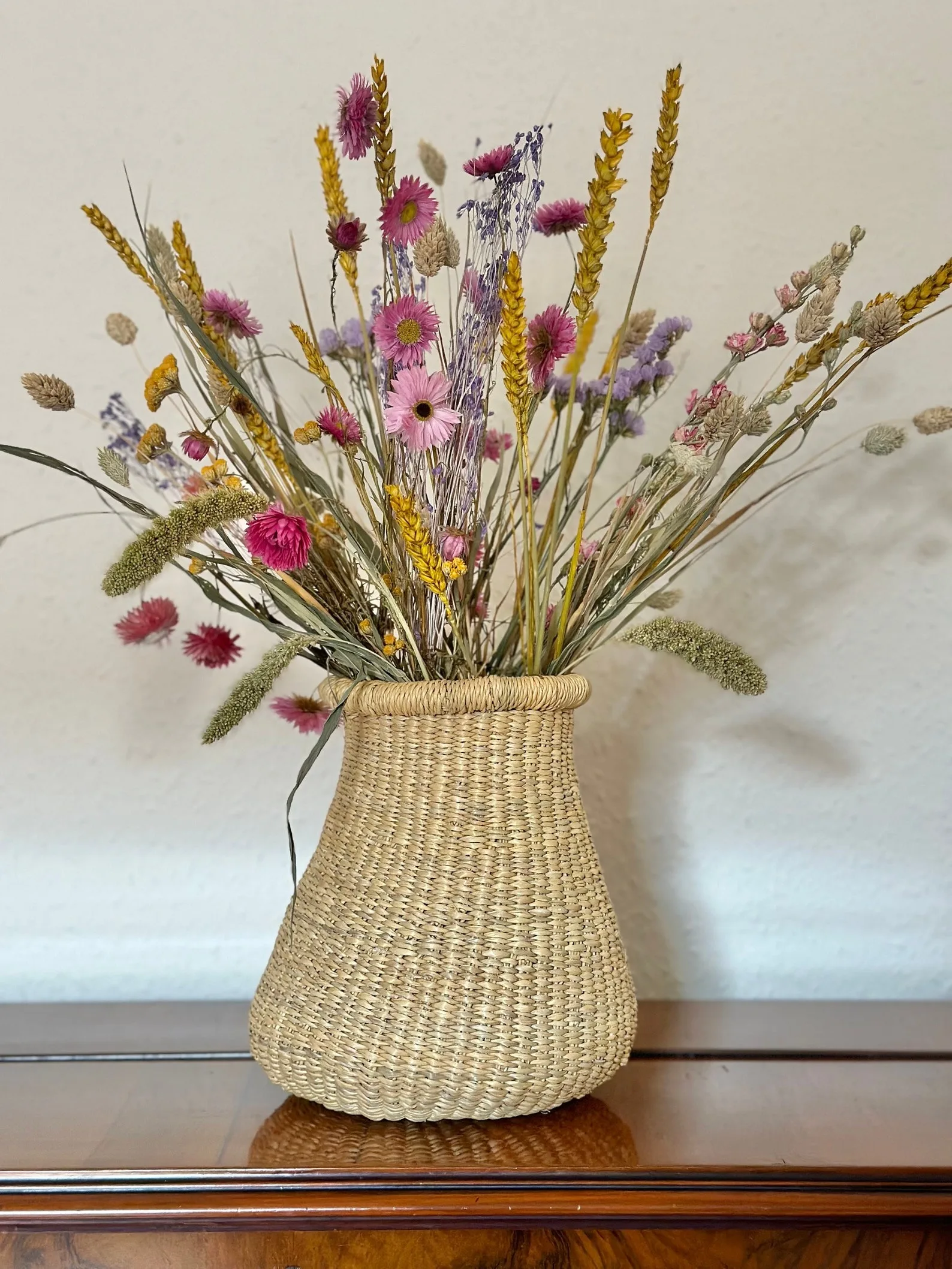 Seagrass Dry Flower Vase