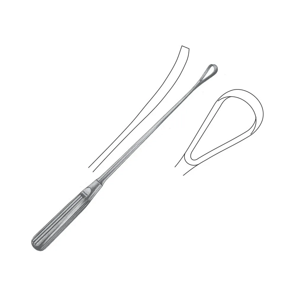 Reasonable Price Bumm Recamier Uterine Curettes, Blunt 24 mm Surgical and Gynecology Surgery Instruments 30-31 cm