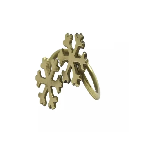 Hotel And Restaurant Table Top Napkin Ring Star Leaf Design Silver Color Napkin Ring For Brest Selling