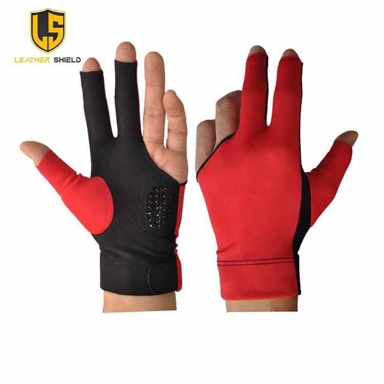 Three Finger Left Elastic Cue Stretchable Hand Protection Pool Shooter Safeguard Training Sport Snooker Billiard Gloves
