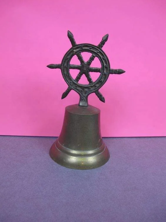 Brass Handle Bell new Design brass Hand bell With new design handle new Look Metal Peon Bell For Office