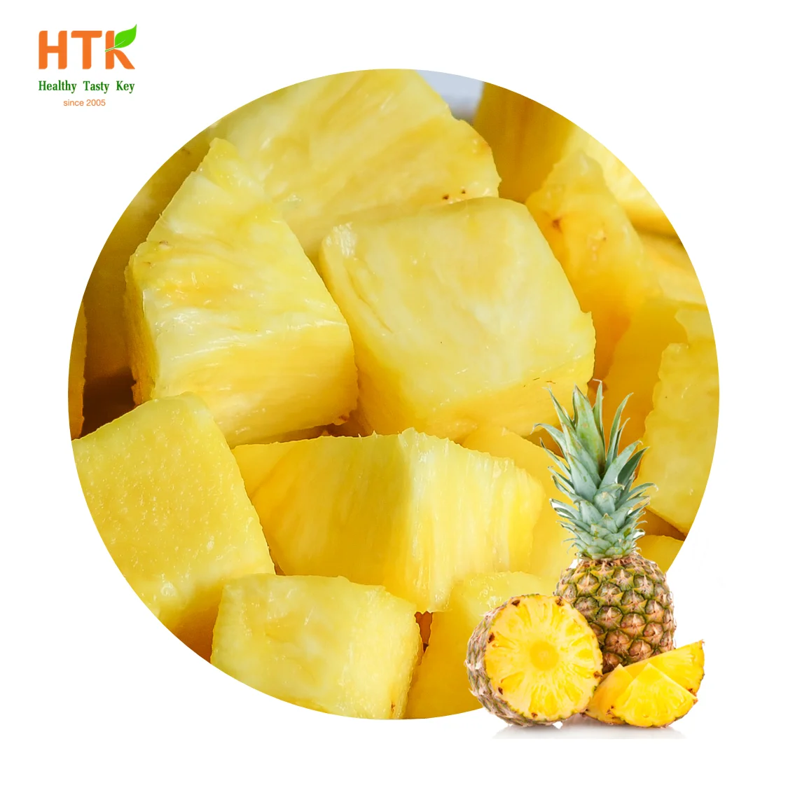 Лидер продаж 2022 ЗАМОРОЖЕННЫЙ КУБИК ананаса IQF сделано в Вьетнаме 100% натуральный От HTK FOODS для пищевых продуктов и